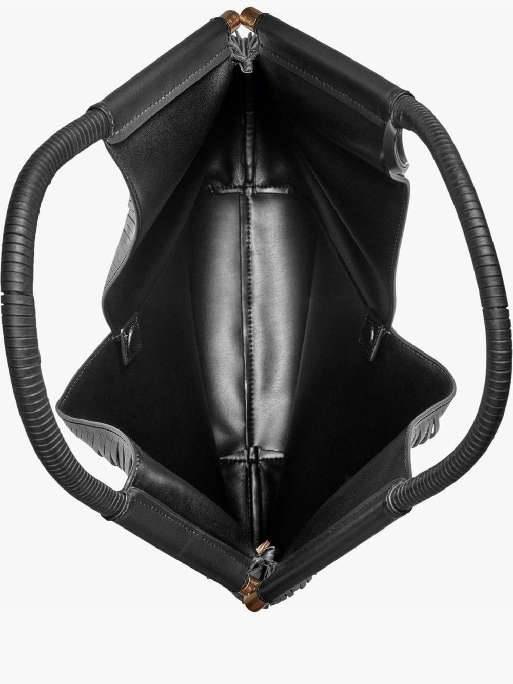 Donna Karan New York Black Baldwin Pleated Hobo Shoulder Bag Large - Picture 15 of 17